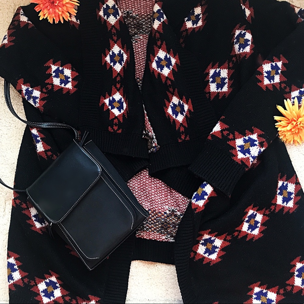 Tribal Print Cardigan